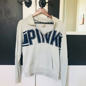 Mint green pink zip up